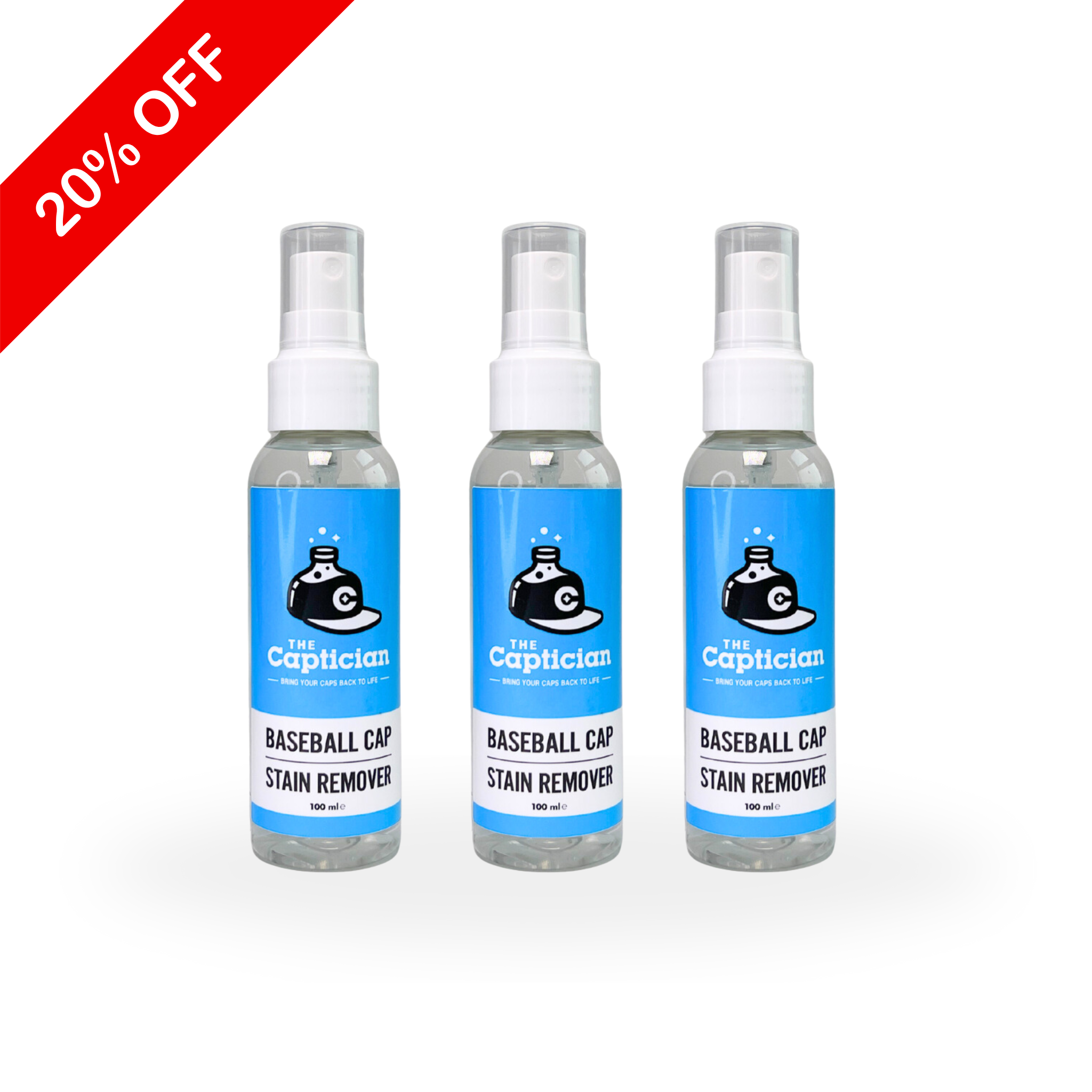 3-Pack Hat Cleaner - Stain Removal Spray