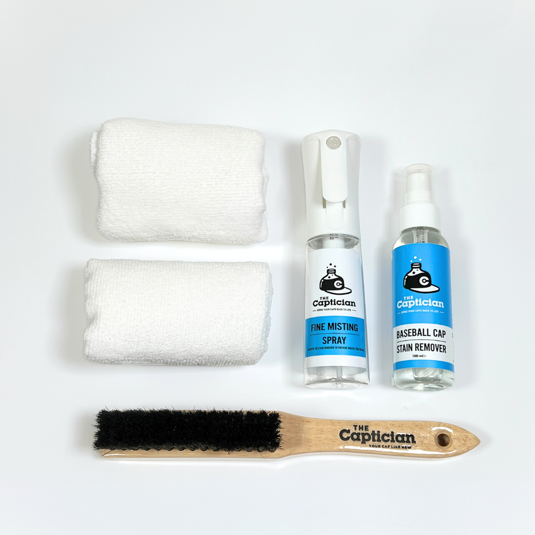 Baseball cap top cleaning kit
